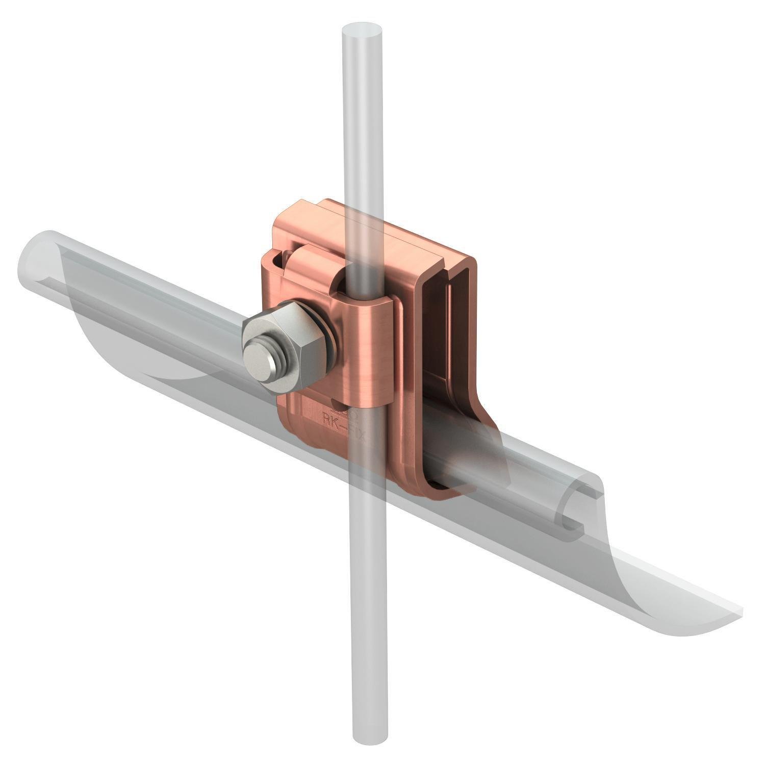 Держатель OBO bettermann прута ø 8 мм на желобе медь (5316468)