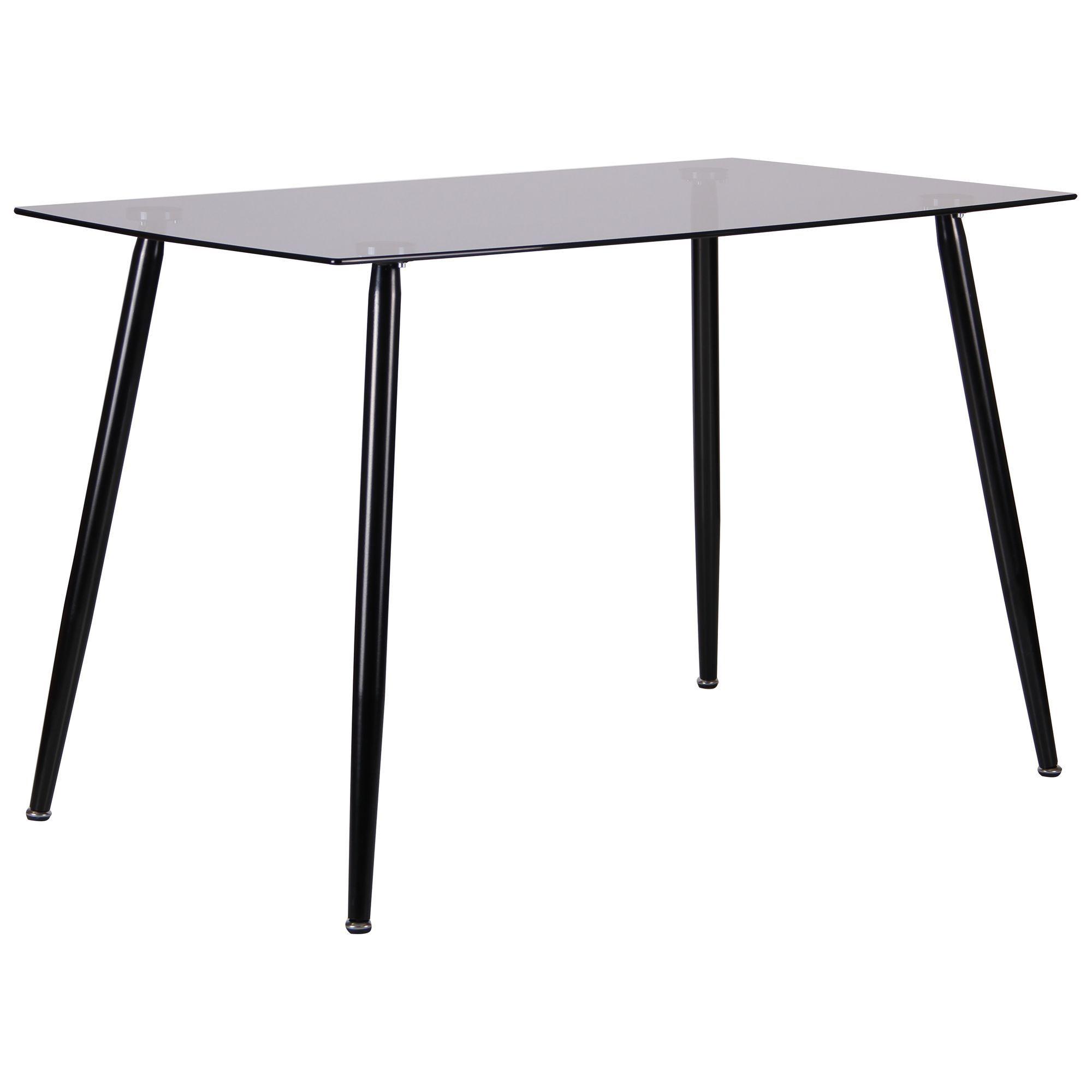 Стіл обідній AMF Holding Умберто 760х1200х700 Чорний/Сірий