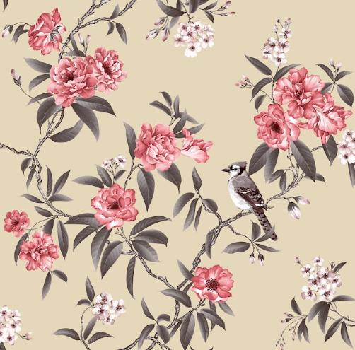 Обои на бумажной основе Шарм 170-01 Блум 0,53х10 м Бежево-червоний (660e63090a89d702a82eef43) - фото 2 Обои на бумажной основе Шарм 170-01 Блум 0,53х10 м Бежево-червоний (660e63090a89d702a82eef43) - фото 2