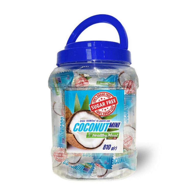 Протеїнові Кокосові цукерки без цукру і глютену Power Pro Coconut Mini Sugar Free 810 г