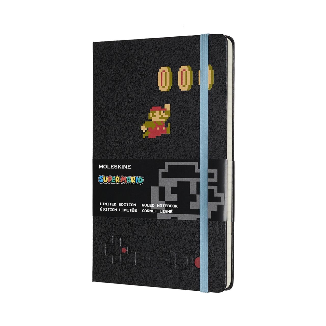 Блокнот Moleskine Limited Super Mario средний 13х21 см 240 страниц в линейку Черный (8058647621173)