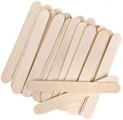 Шпатель дерев'яний 50 шт. 150х19х2 мм (111410)