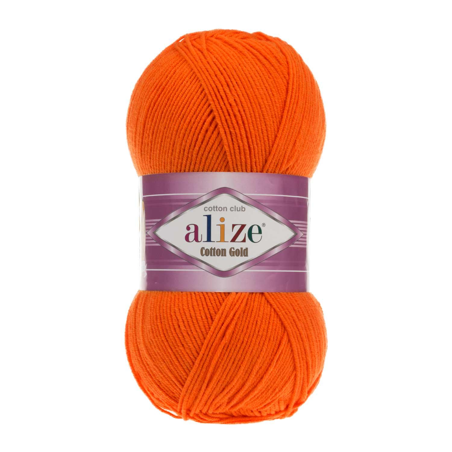 Пряжа Alize Cotton Gold 37 оранж (6412)