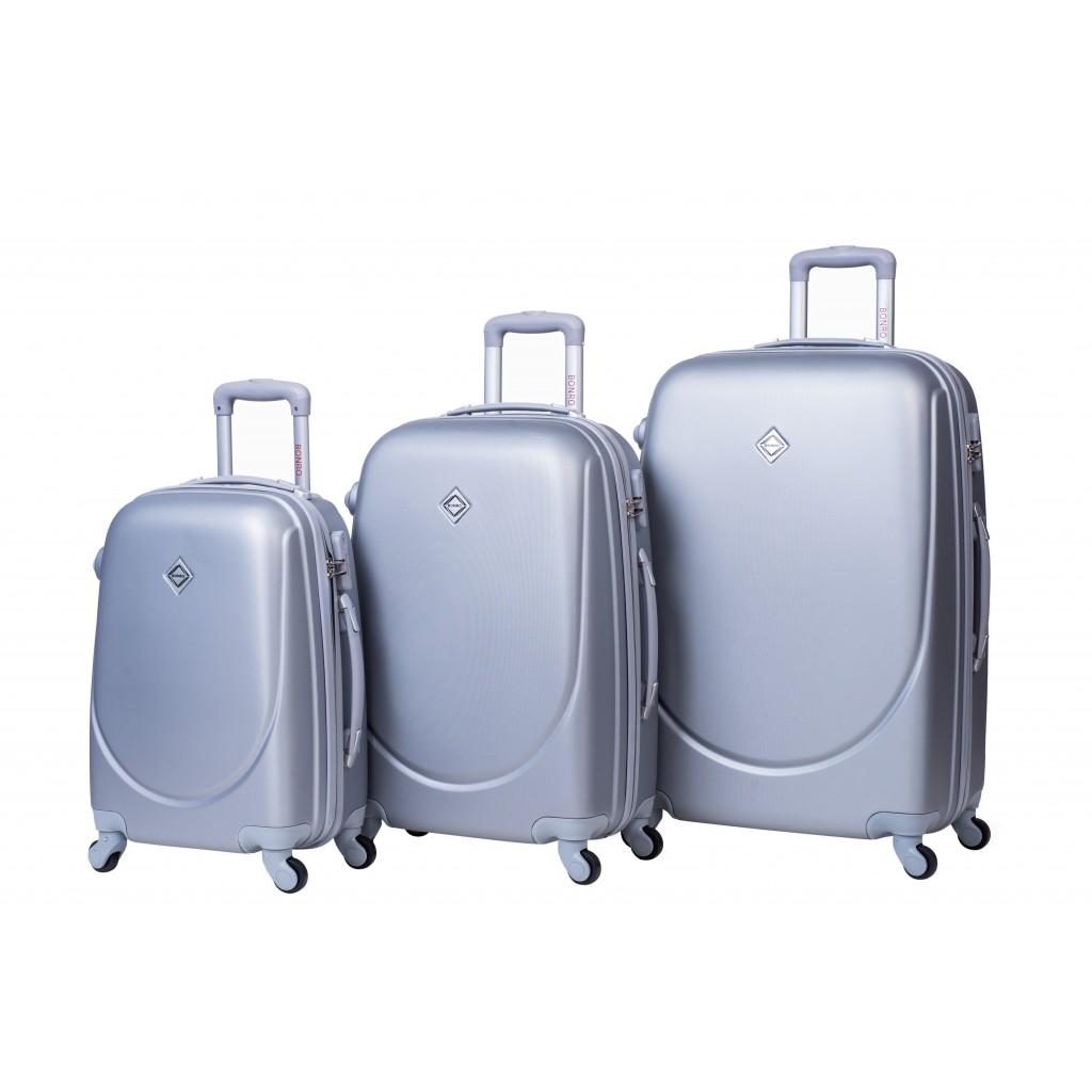 Чемодан Bonro Smile 3 шт. Серебряный