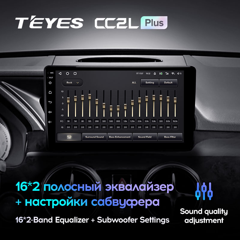 Автомагнитола штатная Teyes CC2L Plus для Mercedes Benz GLK-Class X204 2012-2015 Android 2/32 Гб (1592609046) - фото 4