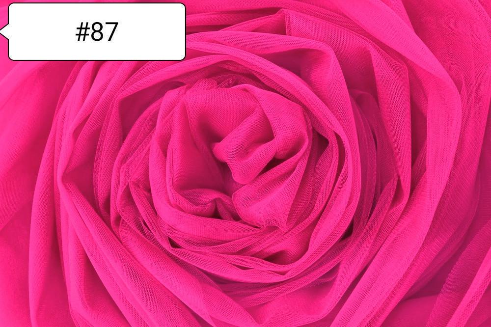 Ткань евросетка №87 Ярко-розовый (1733387333)