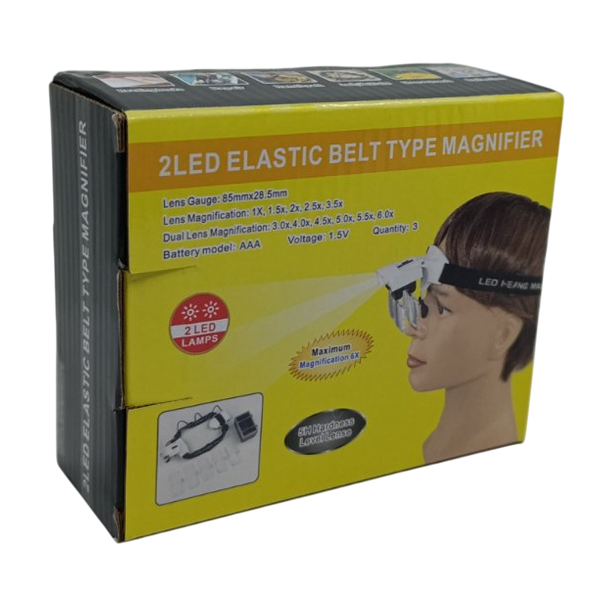 Лупа бинокулярная налобная 9892С1 с 2LED двойной установкой 5линз 1X/1,5Х/2Х/2,5Х/3,5Х White/Black (160418) - фото 10 Лупа бинокулярная налобная 9892С1 с 2LED двойной установкой 5линз 1X/1,5Х/2Х/2,5Х/3,5Х White/Black (160418) - фото 10