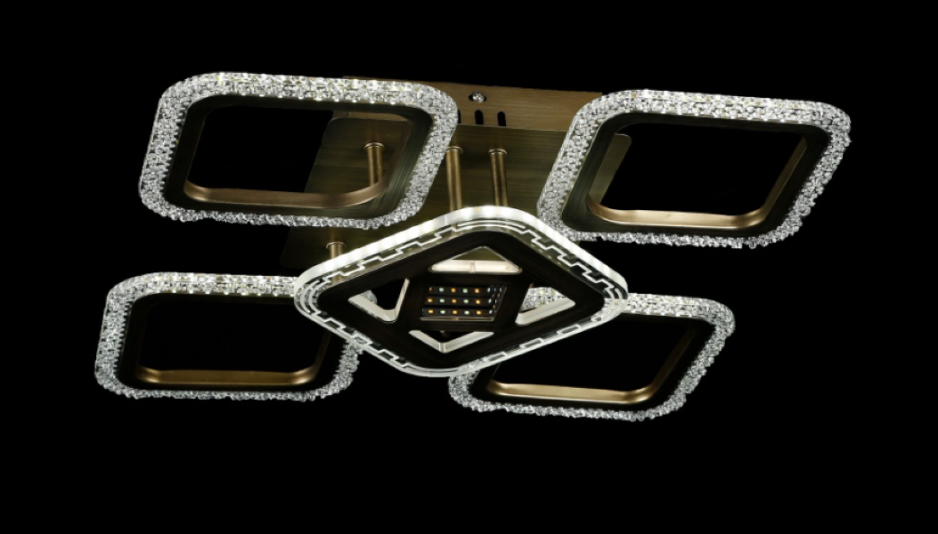 Светодиодная люстра LK29027/4/1 LED Белый/Бронза (AN000024)