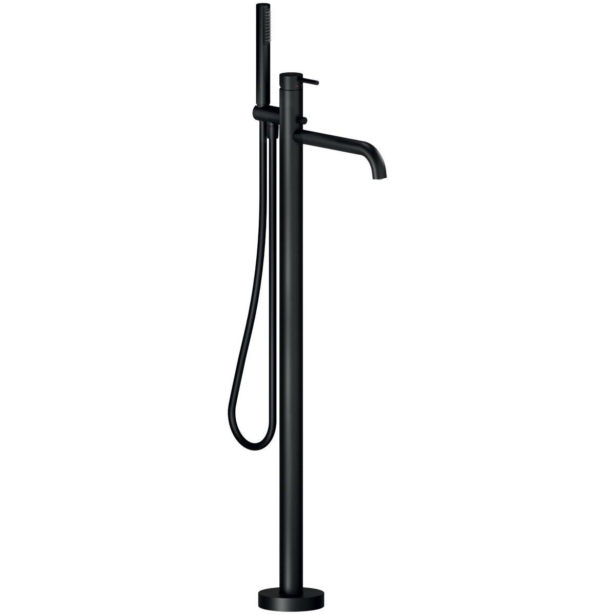 Смеситель для ванны Nobili Live WE00180/TBM напольный Черный (184811)