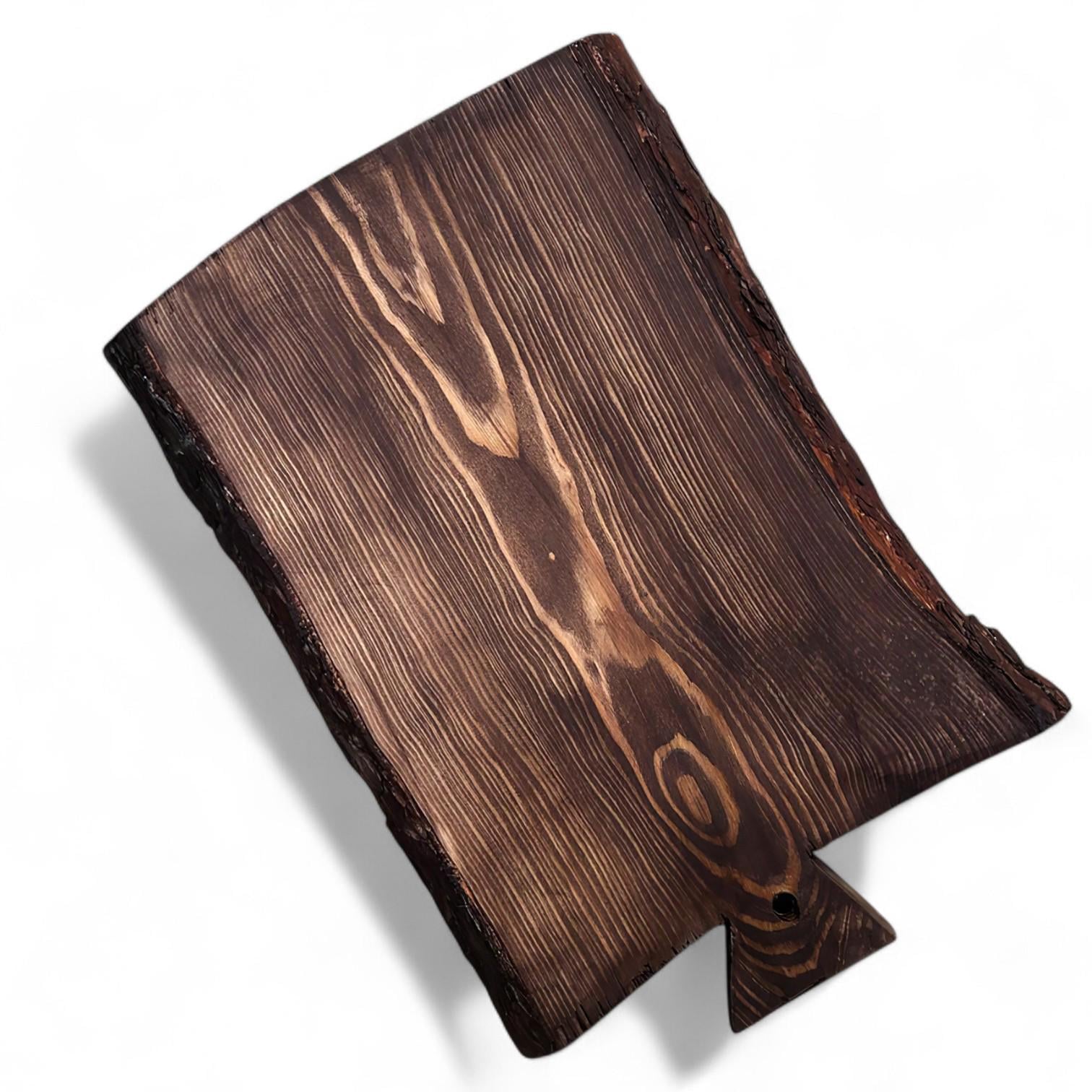 Доска разделочная Wooden деревянная с корой (28834063)