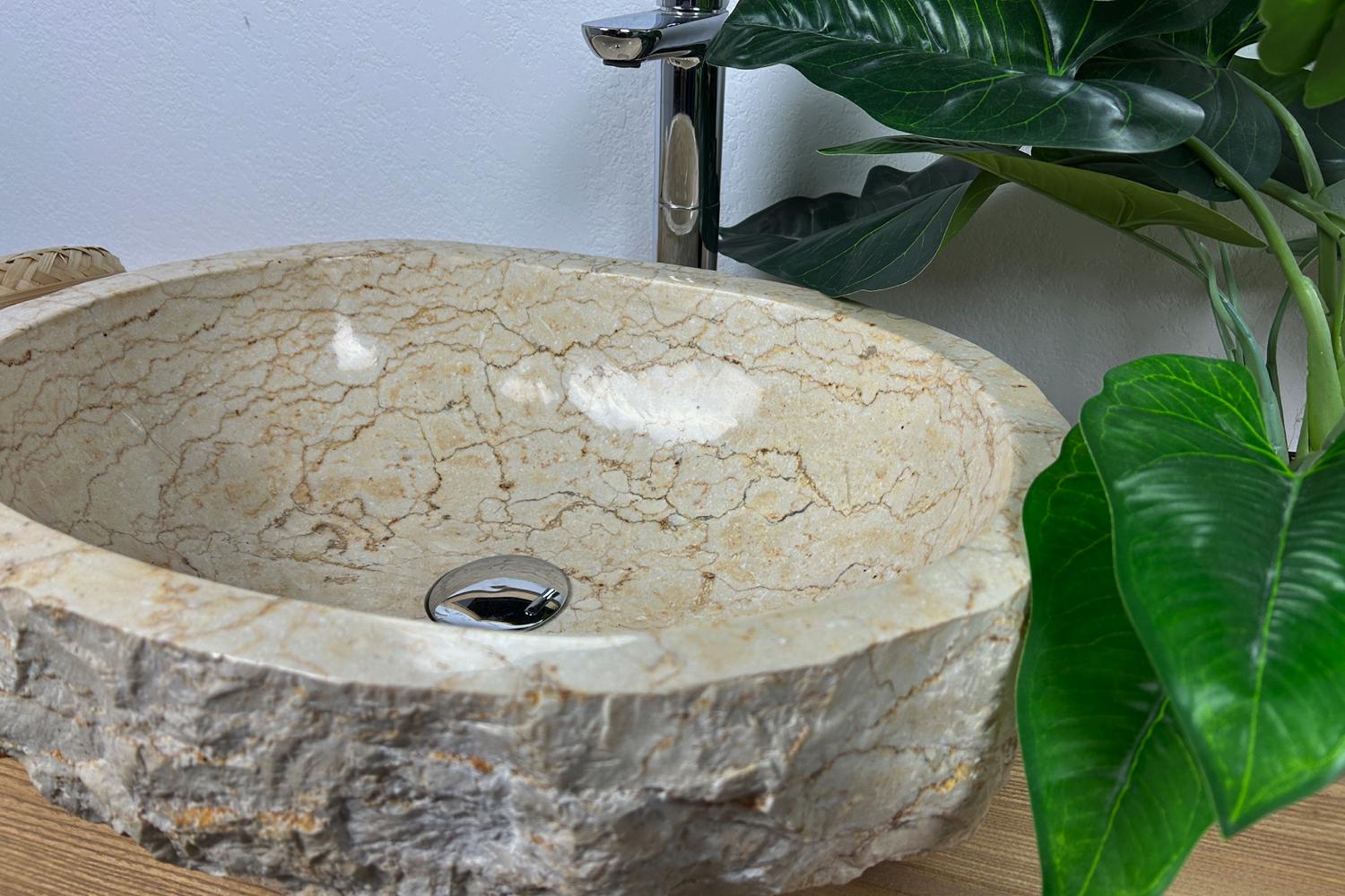 Умывальник Бали из натурального камня мрамор 51х40х15,5 см (25074109) - фото 4 Умывальник Бали из натурального камня мрамор 51х40х15,5 см (25074109) - фото 4