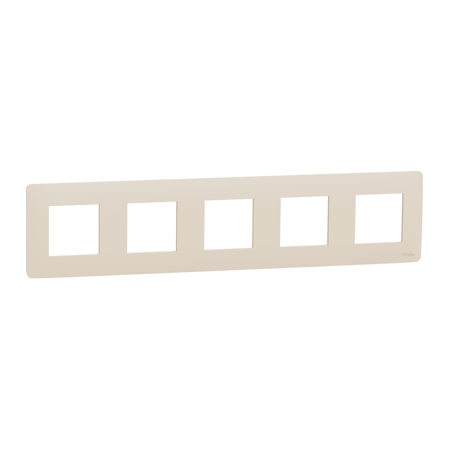 Рамка Schneider Electric Unica New Studio пятиместная Бежевый (NU201044)