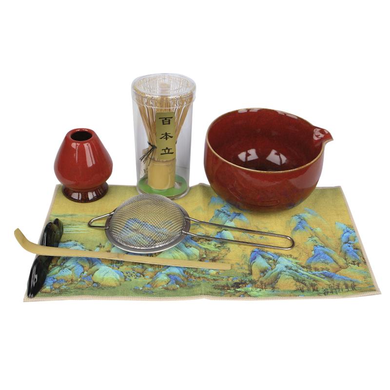 Набір Mavanto 7458 для приготування чаю матча 7 предметів Red - фото 6 Набір Mavanto 7458 для приготування чаю матча 7 предметів Red - фото 6