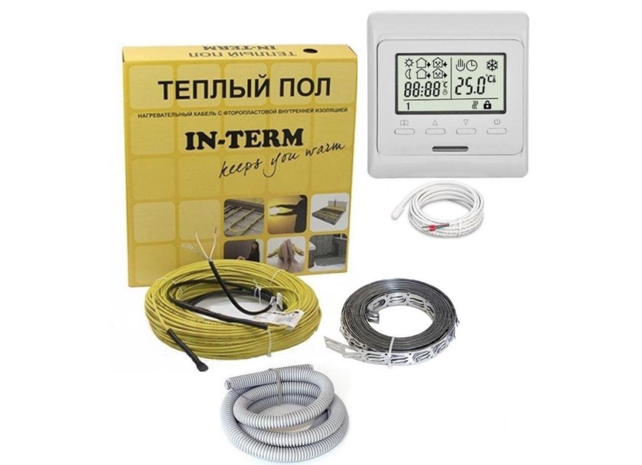 Теплый пол In-Therm ADSV 20 Вт/м 2790 Вт 139 м 13,9-19,5 м² с программируемым терморегулятором (12989157)