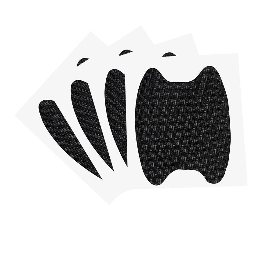 Наклейки під ручку дверей авто з вуглецевого волокна Чорний (R9493)