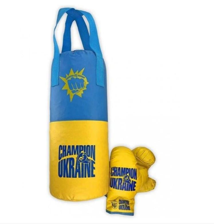 Детский боксерский набор Украина с перчатками (AWN-00419) Детский боксерский набор Украина с перчатками (AWN-00419)