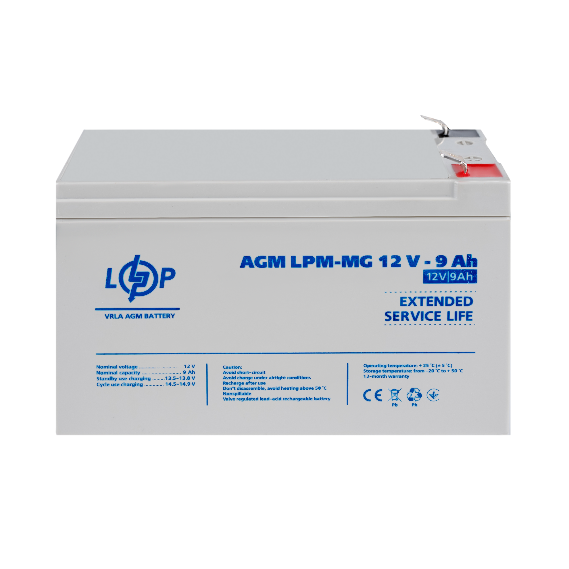 Аккумулятор мультигелевый LPM-MG 12V-9 Ah - фото 2