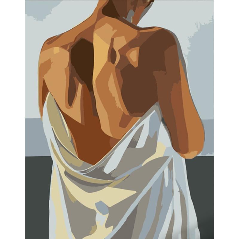 Картина по номерам Strateg Премиум После ванны 40х50 см (DY329)