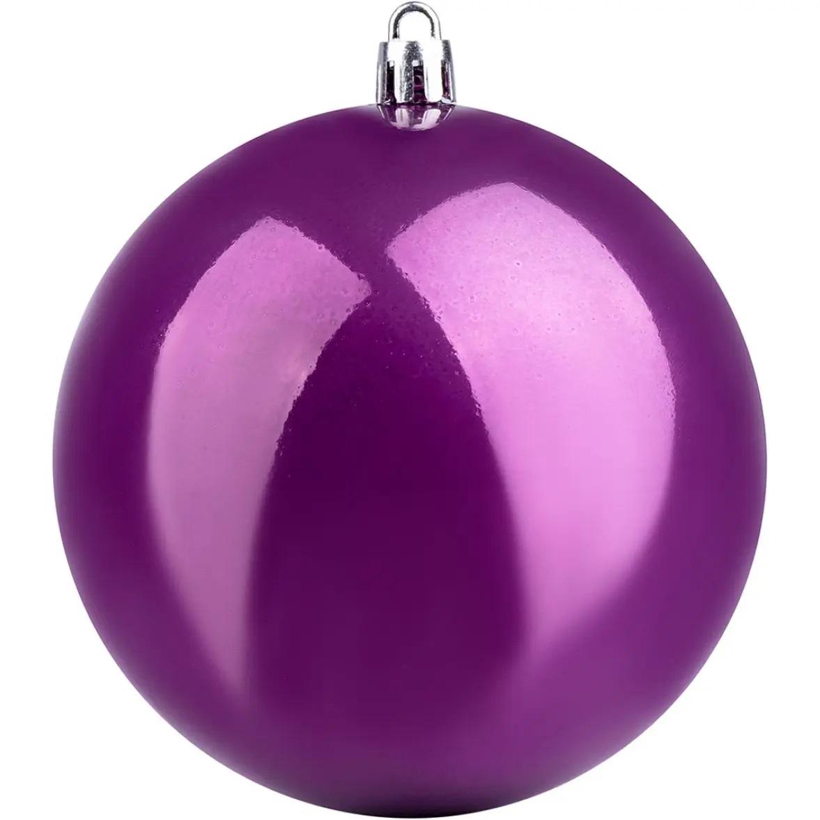 Шар новогодний Шарик 10 см Сливовый (TY-5-R-261)