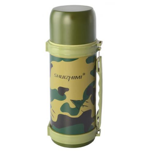 Термос с ручкой Stenson J01859 1200 мл Хаки (541618)