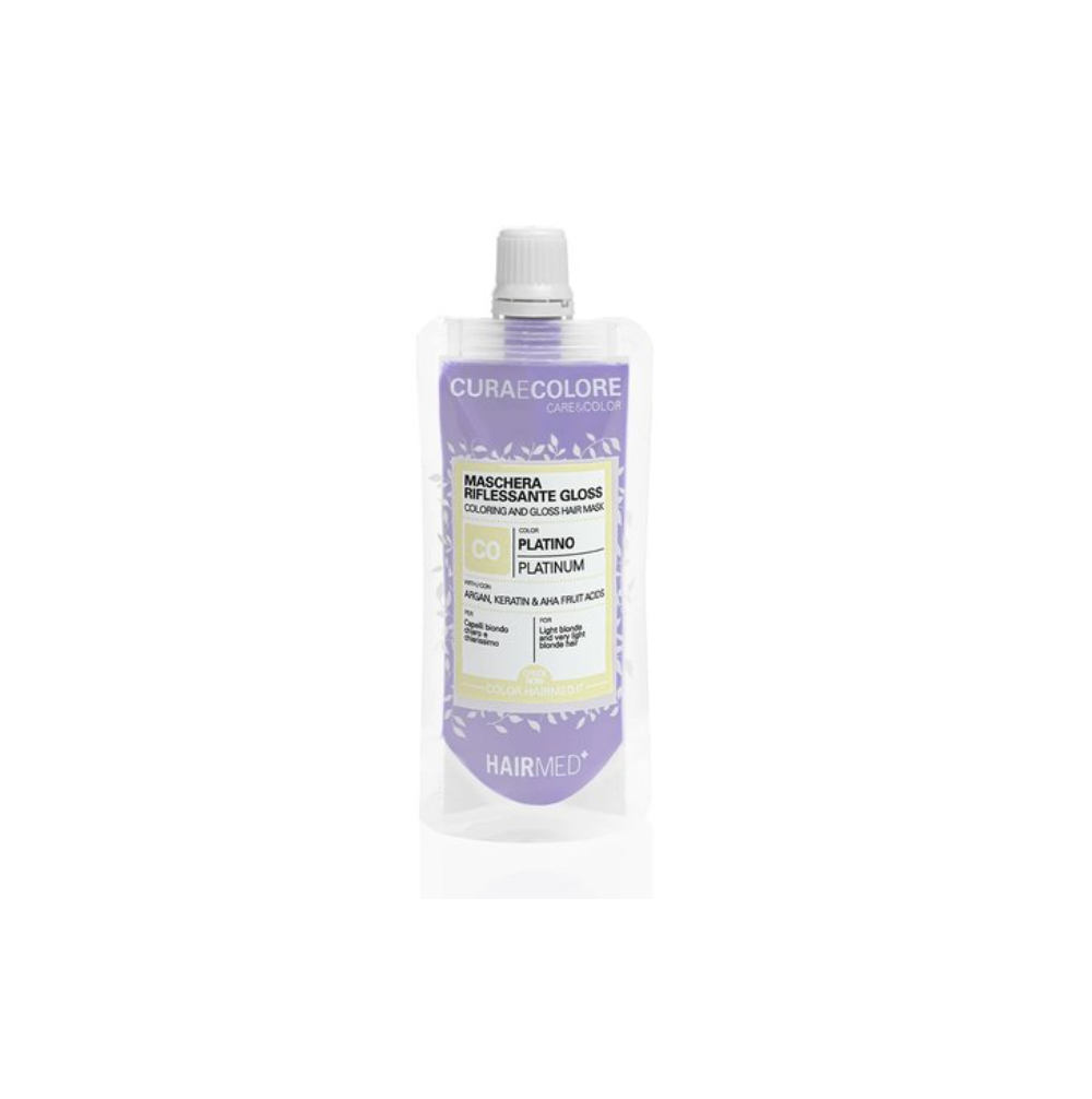 Тонувальна маска HAIRMED Coloring And Gloss Hair Mask Platinum 40 мл Тонувальна маска HAIRMED Coloring And Gloss Hair Mask Platinum 40 мл