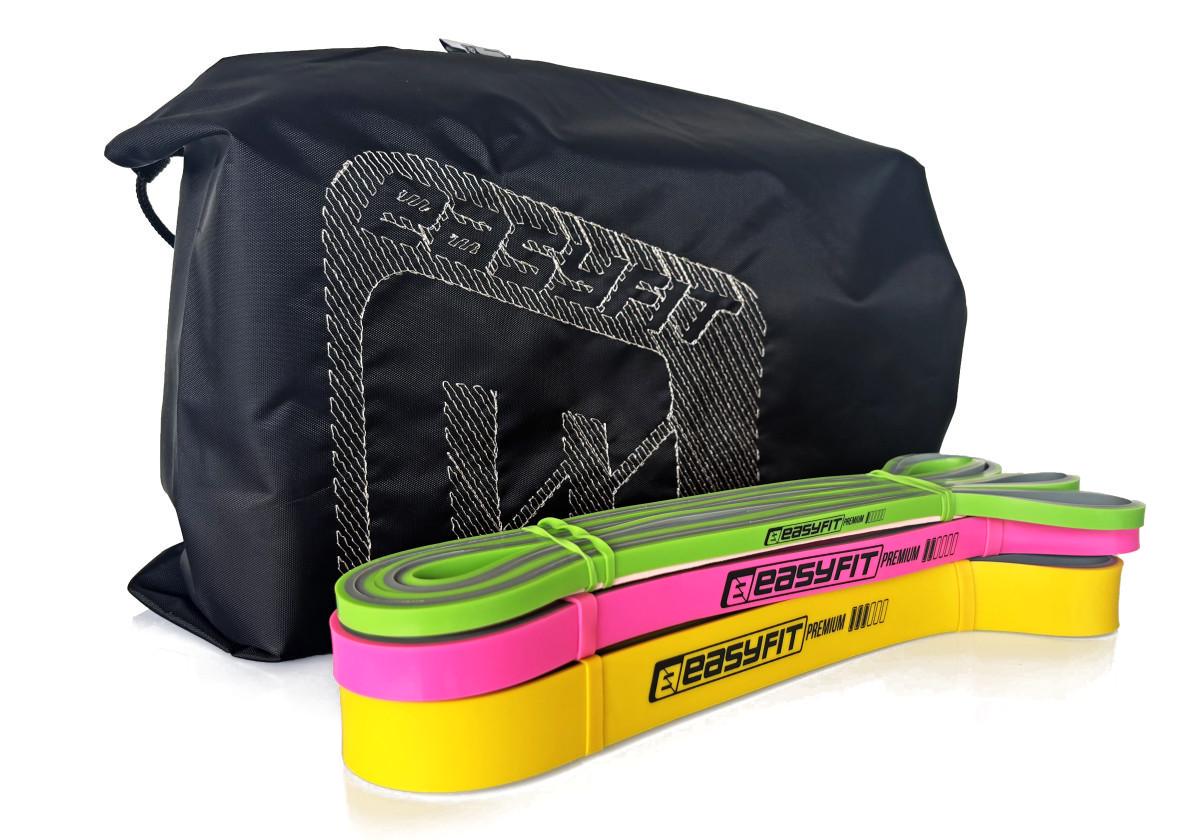 Набор двухслойных резинок для подтягиваний EasyFit Premium 2-32 кг 3 шт. (EF-2332s)