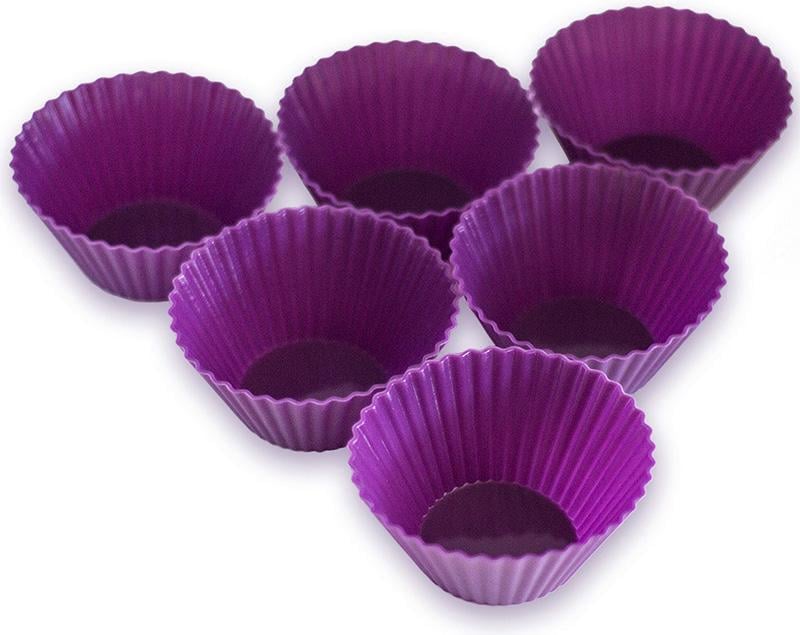 Набор форм силиконовых Kamille Wave для кексов и маффинов 7х7х3,5 см 6 шт. (KM-7732)