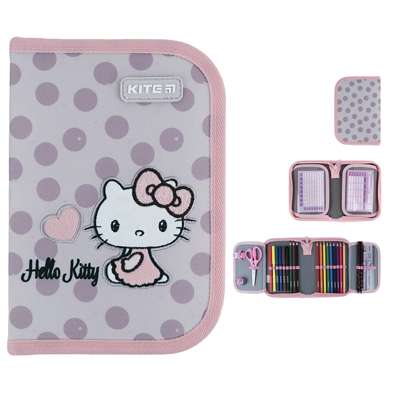 Пенал з наповненням KITE Hello Kitty 1 відділення 2 вилоги (HK24-622H) - фото 2