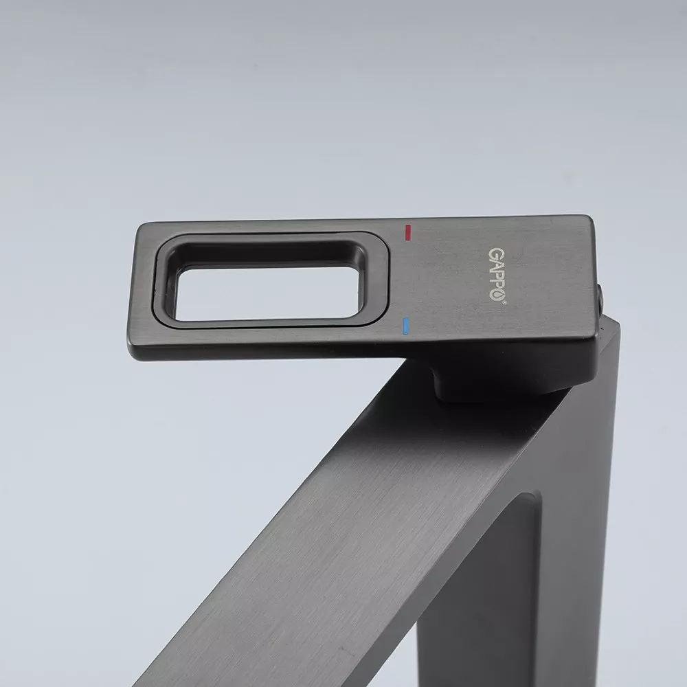 Смеситель для умывальника Gappo G1017-92 Графит (1045068) - фото 3