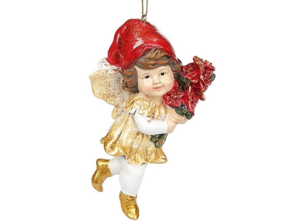 Фигурка-подвеска Малыш Эльф 7,1х5,4х11,7 см полистоун (BD-887-311-A1)