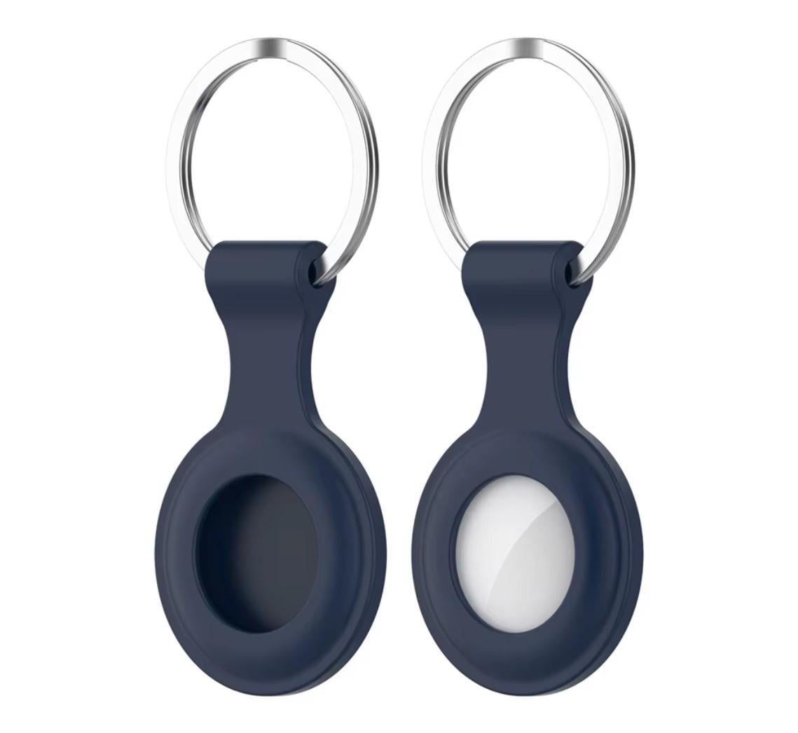 Чехол-брелок Primo SS2 для метки трекера Apple AirTag силиконовый Dark Blue (2558156019) - фото 2