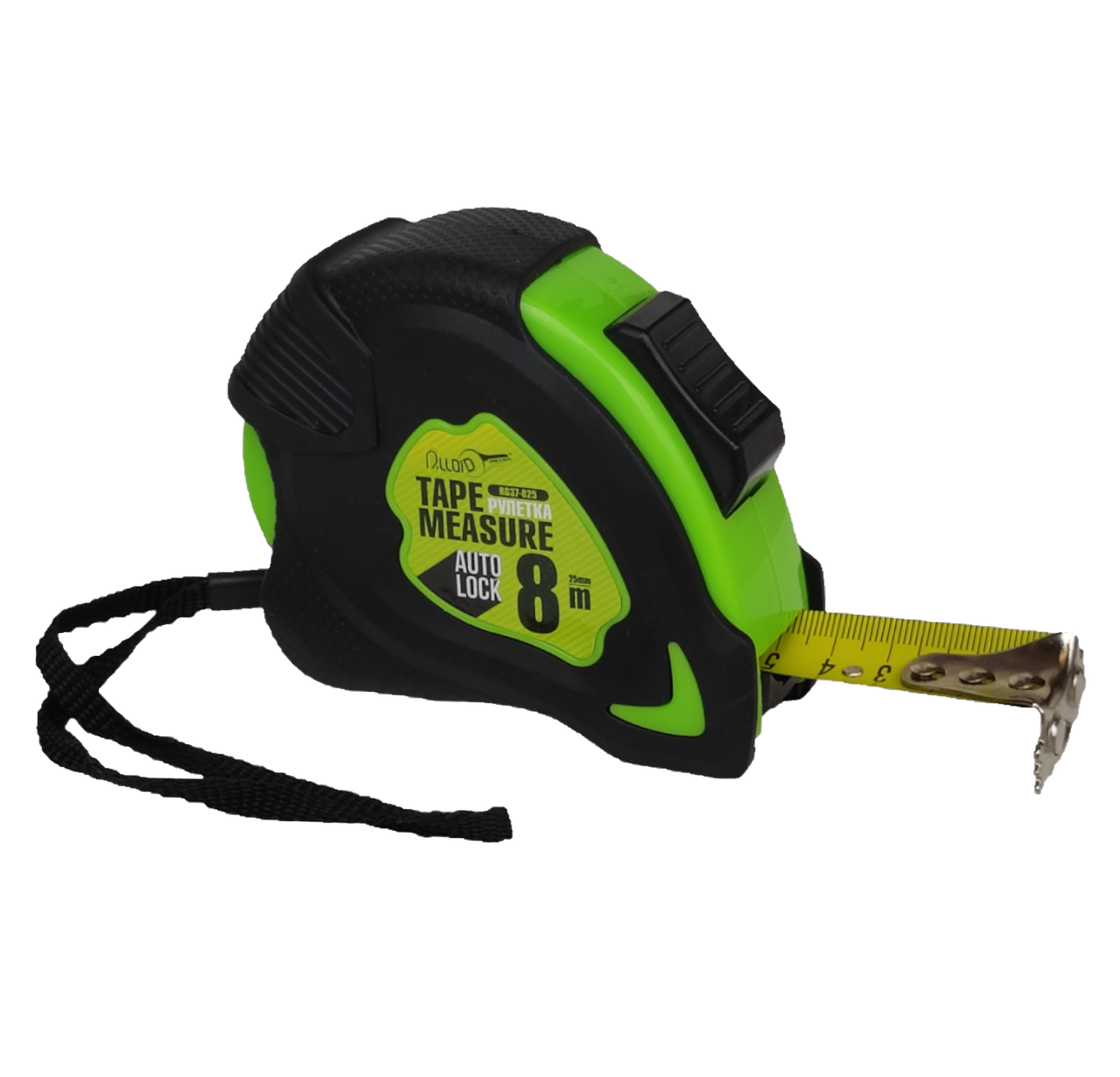 Рулетка с автостопом Alloid 8,0 м х 25 мм (RG37-825)