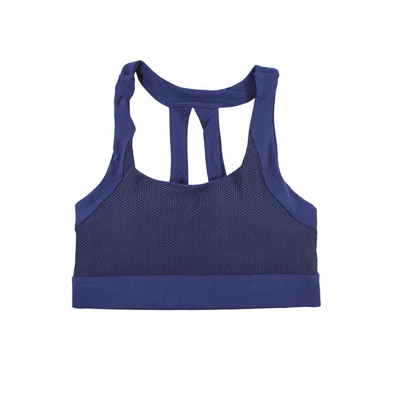 Женский топ Lesko Y-001 Dark Blue L для фитнеса спортивных занятий