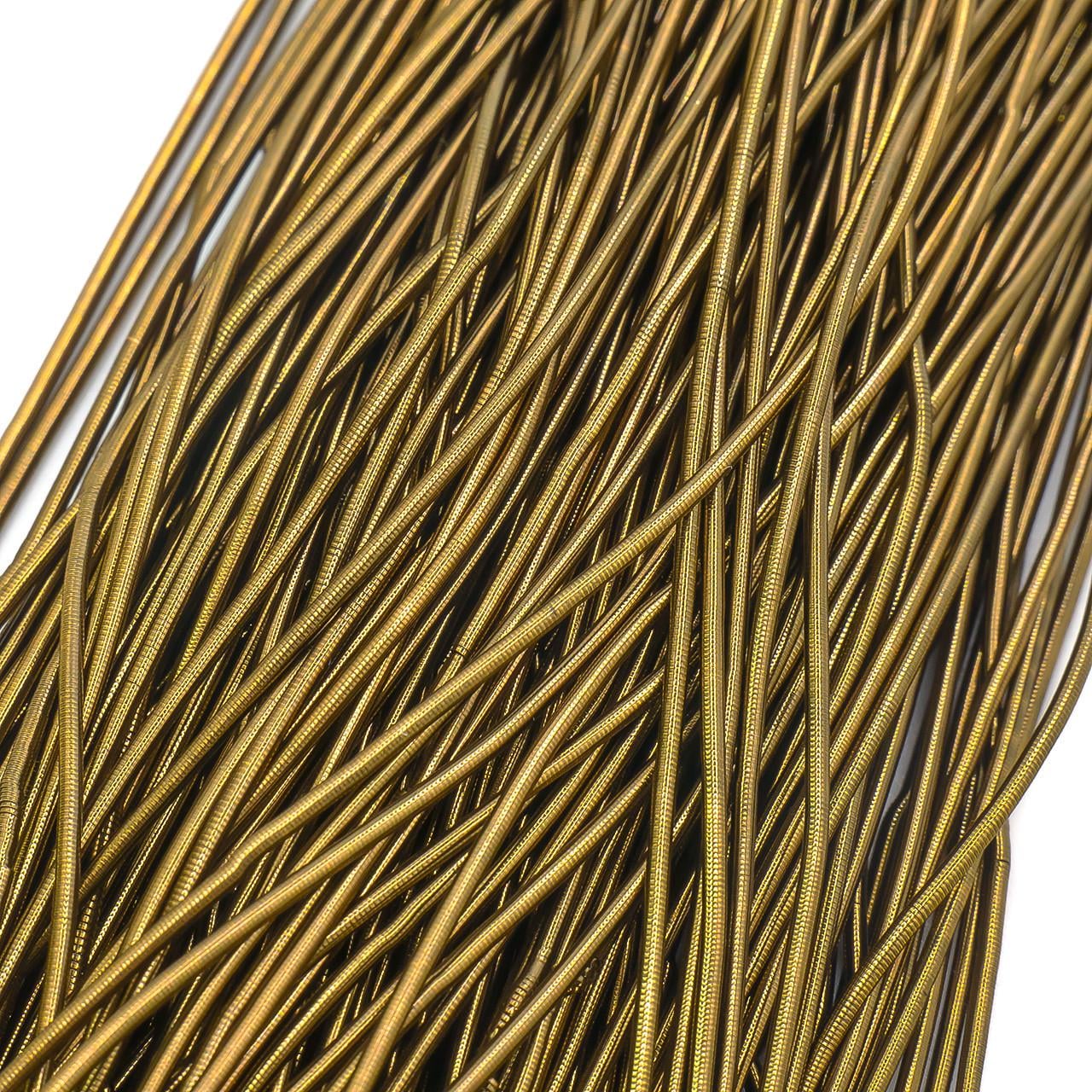 Канитель гладкая глянцевая 1 мм 5 г Латунь темная (КТ0012г85)