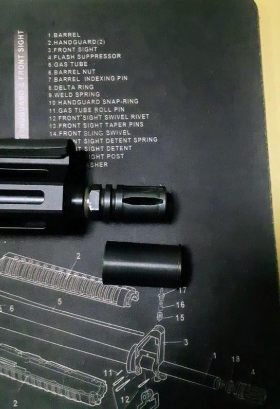 Захисна насадка для компенсаторів A1/A2 на AR-15 та M4 (23390577) - фото 5 Захисна насадка для компенсаторів A1/A2 на AR-15 та M4 (23390577) - фото 5