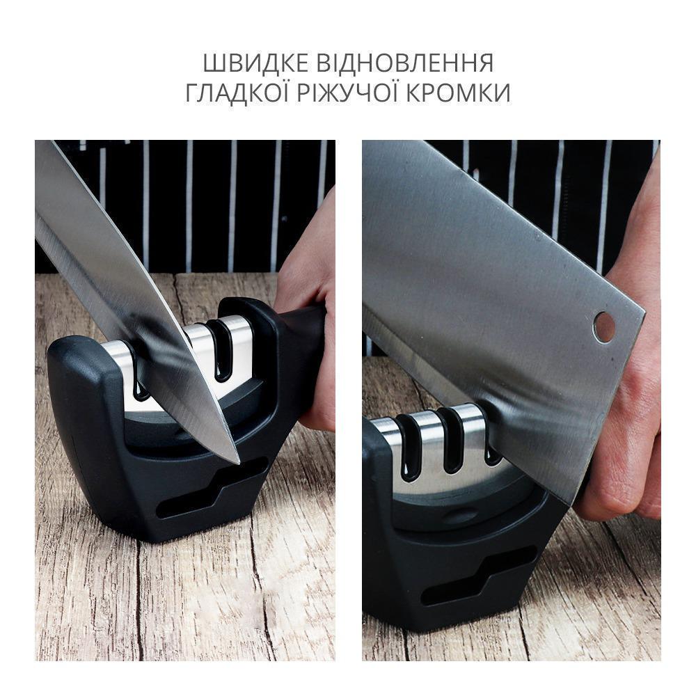 Точилка ручная Knife&Scissors Sharpener для заточки ножей и ножниц (847925-02) - фото 4