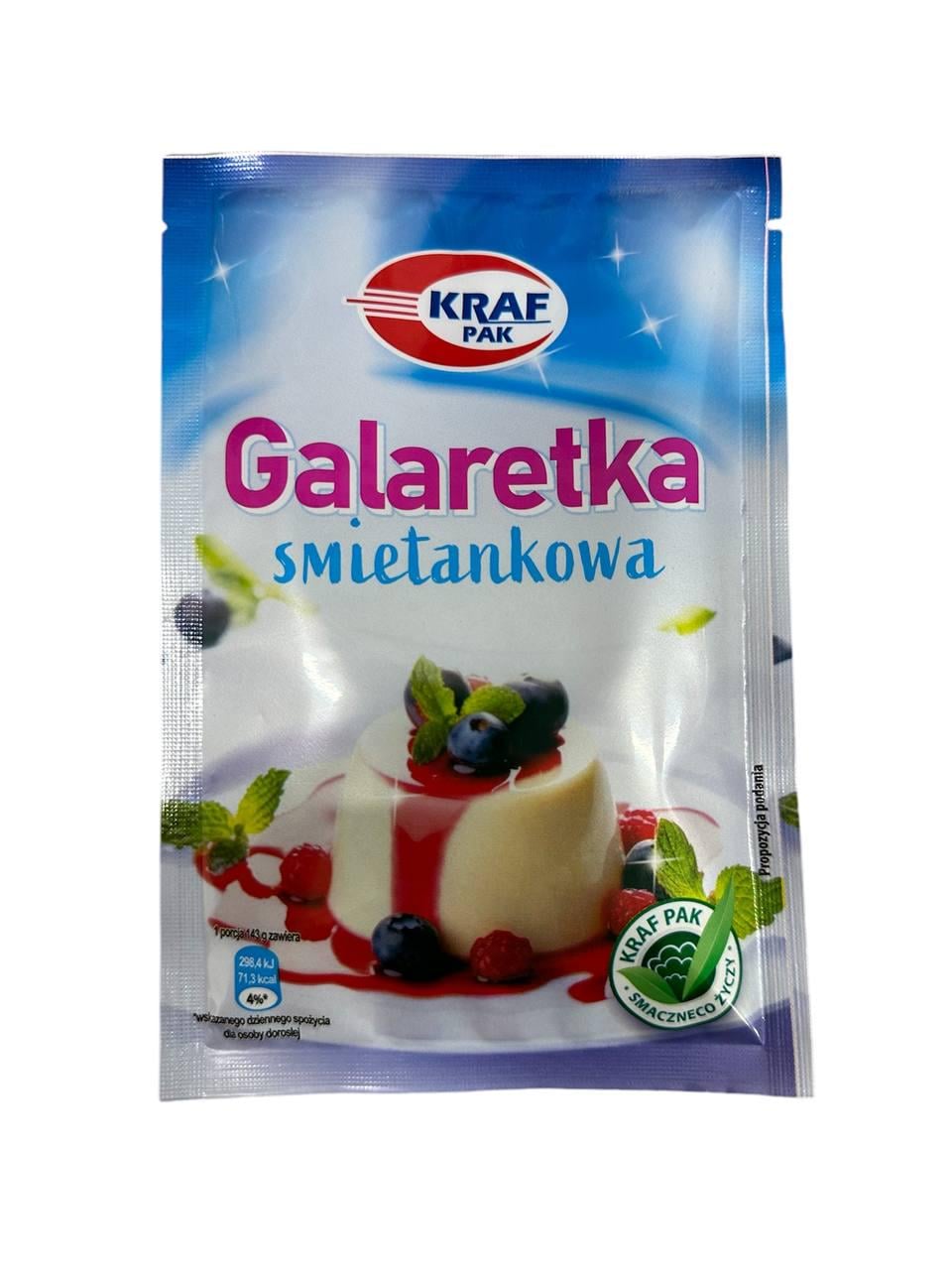 Желе со вкусом сметанковым Kraf Pak 70 г 20 шт.