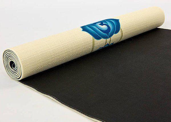 Килимок для йоги FI-7157 Мандала Чакри Бежевий (56429052) - фото 3