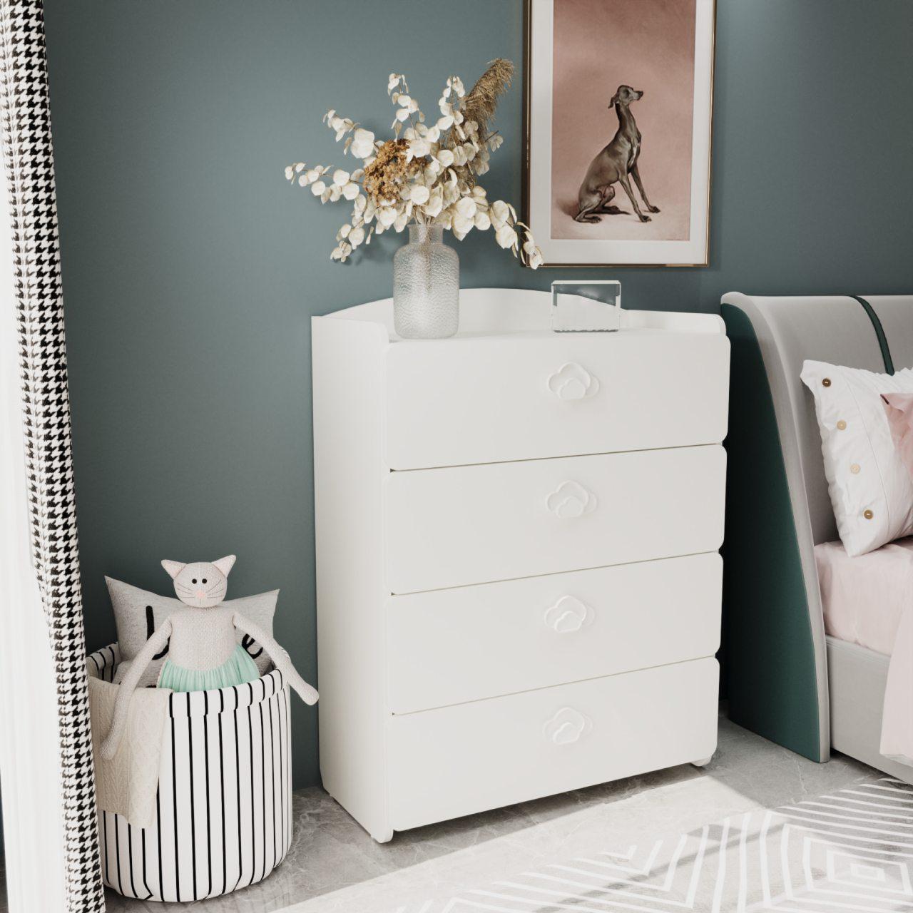 Комод Win Мебель Sunshine МДФ RAL 9003 матовый белый (27766433) - фото 3