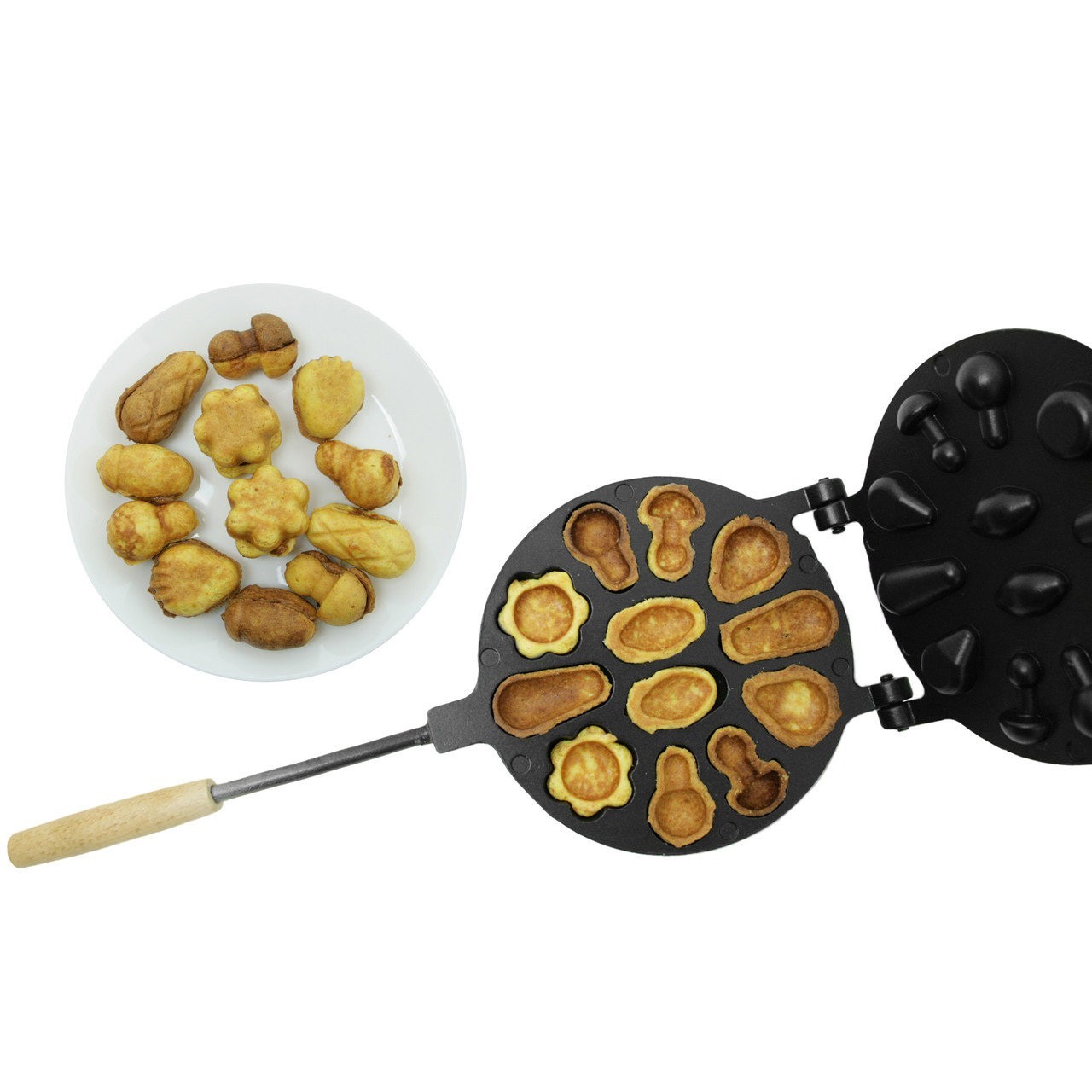Форма для випічки печива "Горішниця Асорті" (велика) з антипригарним / тефлоновим покриттям