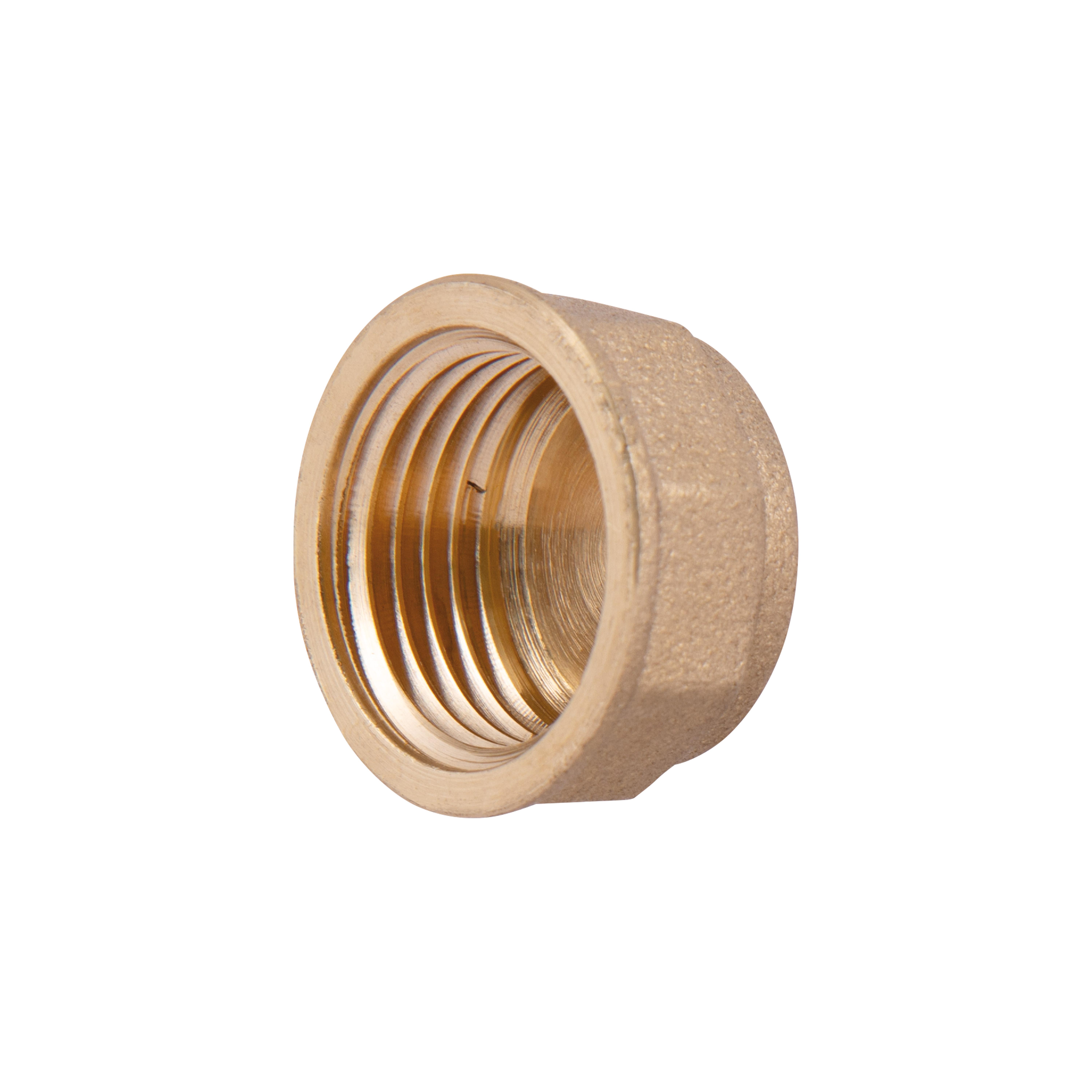 Заглушка латунная Thermo Alliance Standart 1/2" В Желтый (SD40215)