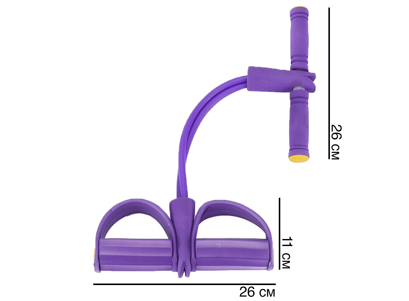 Еспандер для м'язів ніг/рук/грудей Фіолетовий (414-13024228) - фото 2