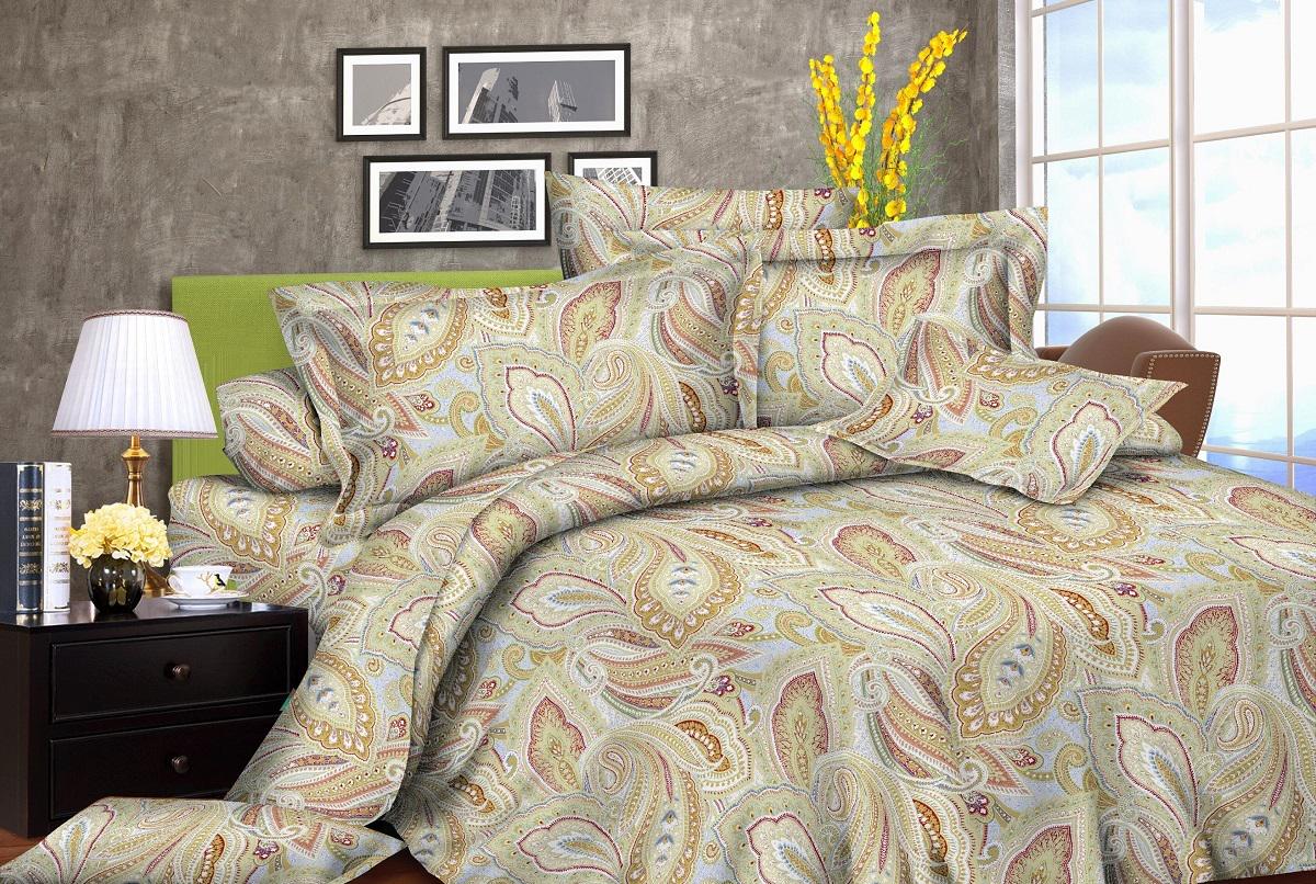 Комплект постельного белья Zastelli 2814-8 жатка евро 200х220 см Кремовый