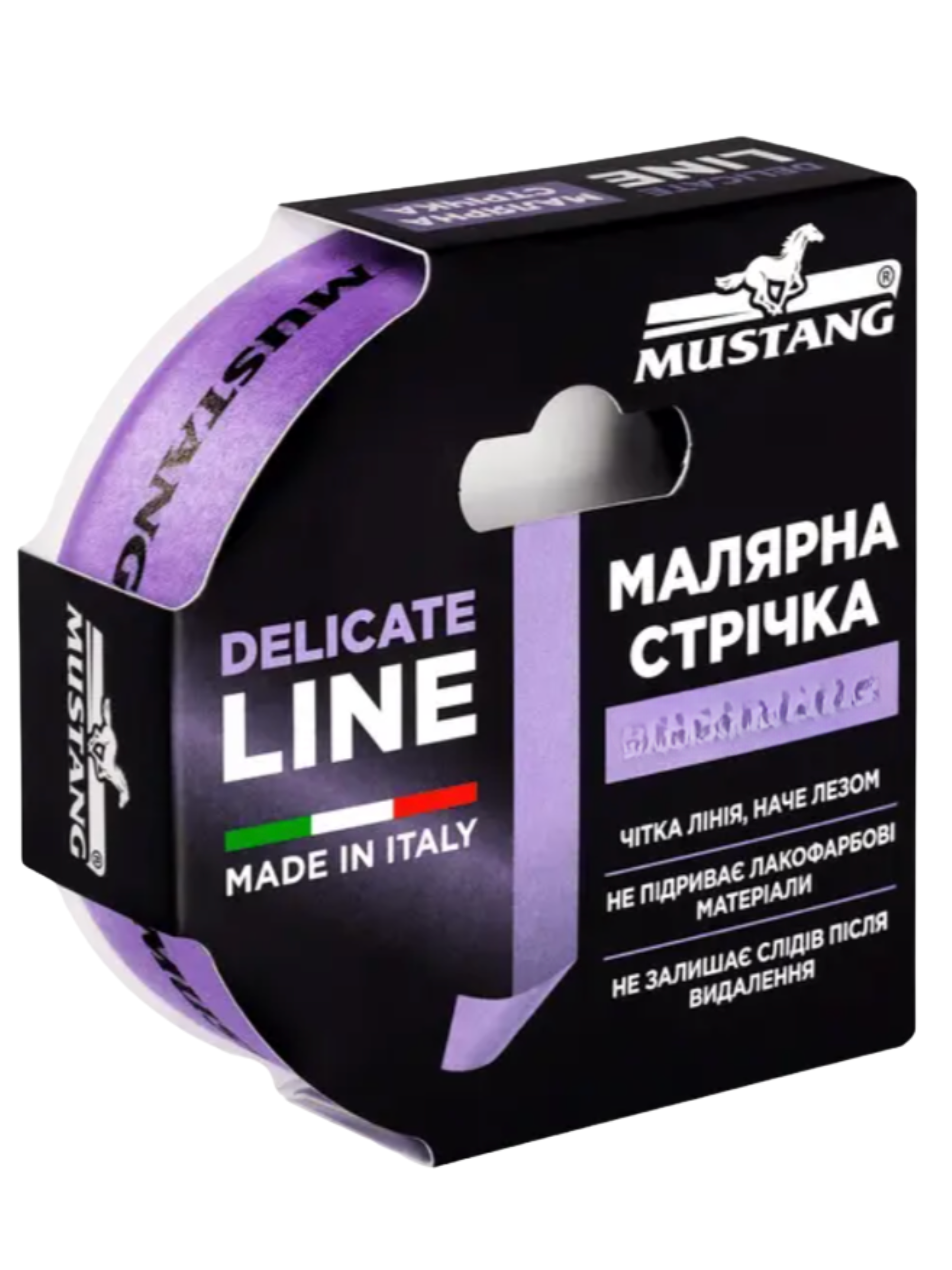 Малярная лента рисовая Mustang DELICATE LINE 38 мм/25 м (ITWP3825L)