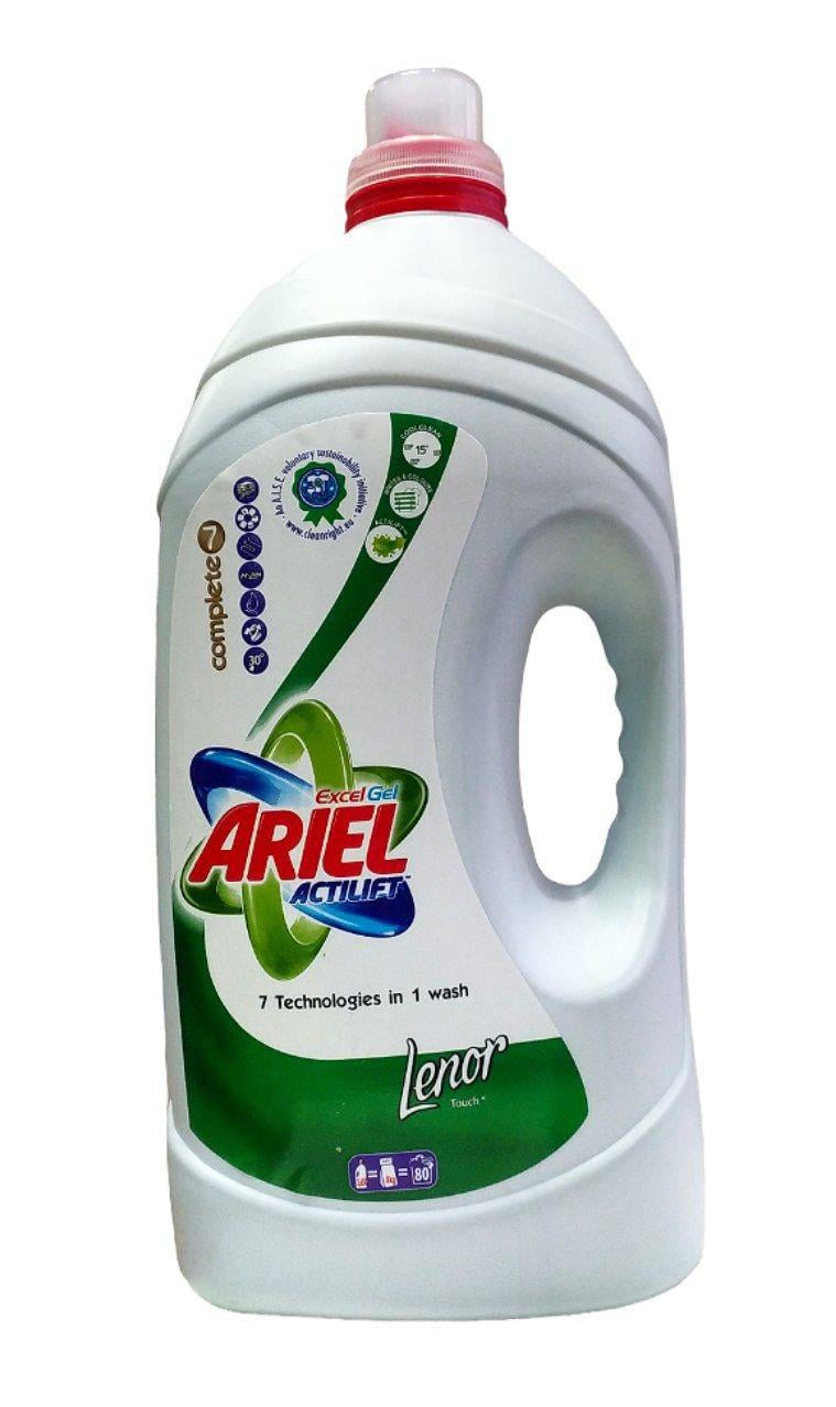 Гель для стирки Ariel ExelGel и ополаскиватель Lenor 5,65 л (00-00000787)