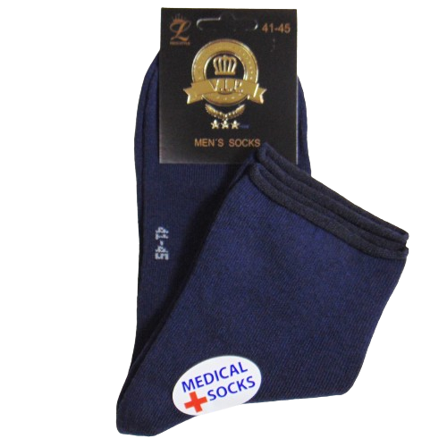 Шкарпетки без гумки VIP Rich Style р. 41-45 Синій (2181693080)