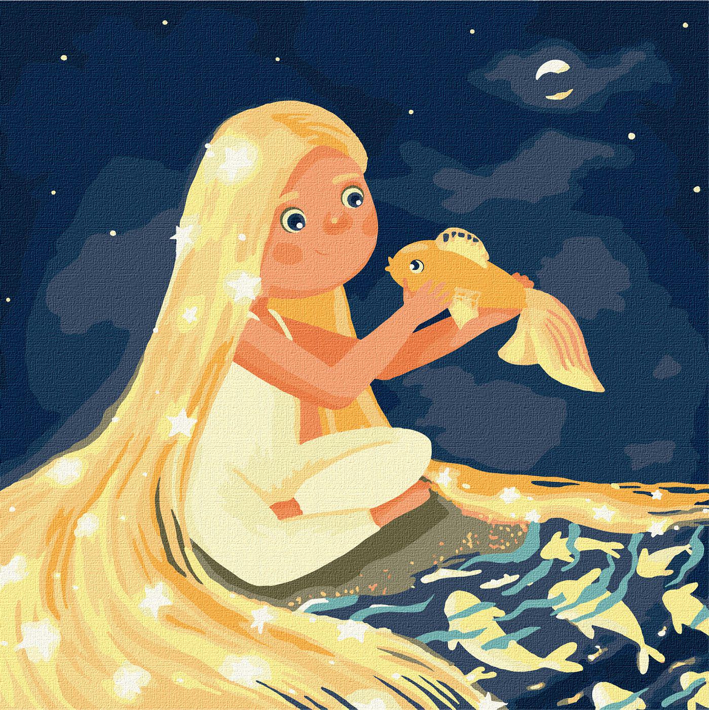 Картина по номерам Идейка Тайная река 30x30 см (Id-KHO6070)