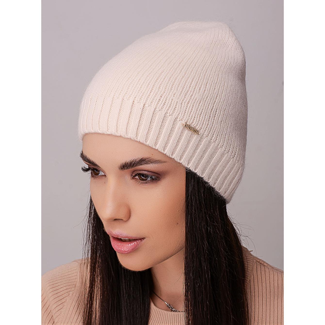 Шапка женская Leks ИНТРИГА кашемировая с добавлением ангоры без отворота одинарная one size Светло-бежевый (215393) - фото 1 Шапка женская Leks ИНТРИГА кашемировая с добавлением ангоры без отворота одинарная one size Светло-бежевый (215393) - фото 1