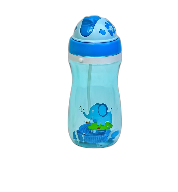 Пляшка-поїлка дитяча з трубочкою/ремінцем 500 мл (AN012633)