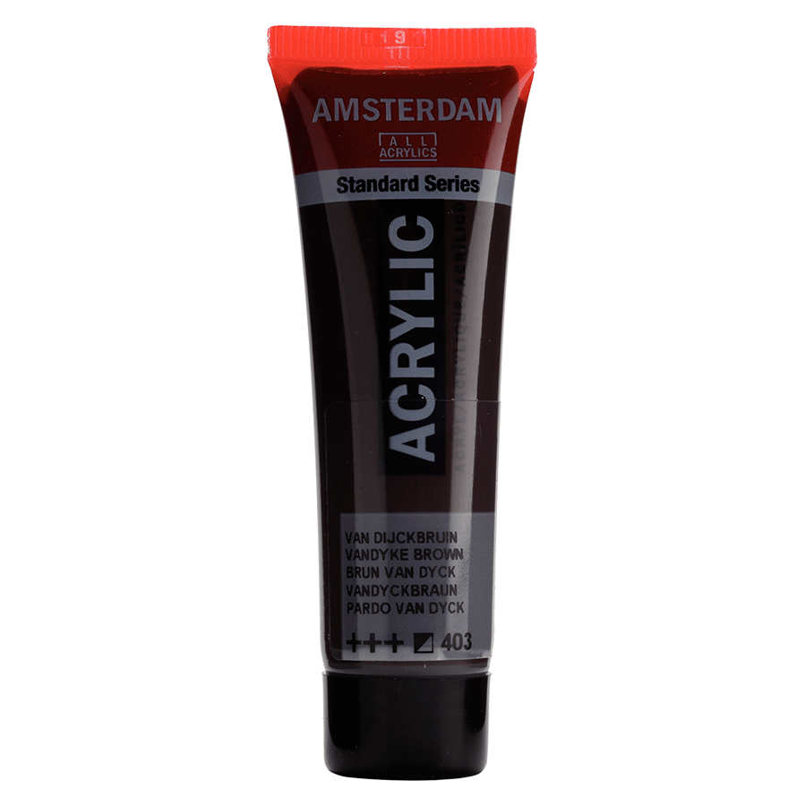 Фарба акрилова AMSTERDAM Royal Talens 17044030 3 шт. 20 мл 403 Ван Дік коричневий (8712079348021)